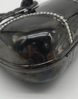 Unbranded Gunmetal Rhinestone Crossbody Clutch