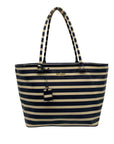 Kate Spade Cedar Street Offshore Blue & Ivory French Striped Harmony Tote