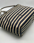 Kate Spade Cedar Street Offshore Blue & Ivory French Striped Harmony Tote