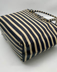 Kate Spade Cedar Street Offshore Blue & Ivory French Striped Harmony Tote