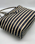 Kate Spade Cedar Street Offshore Blue & Ivory French Striped Harmony Tote