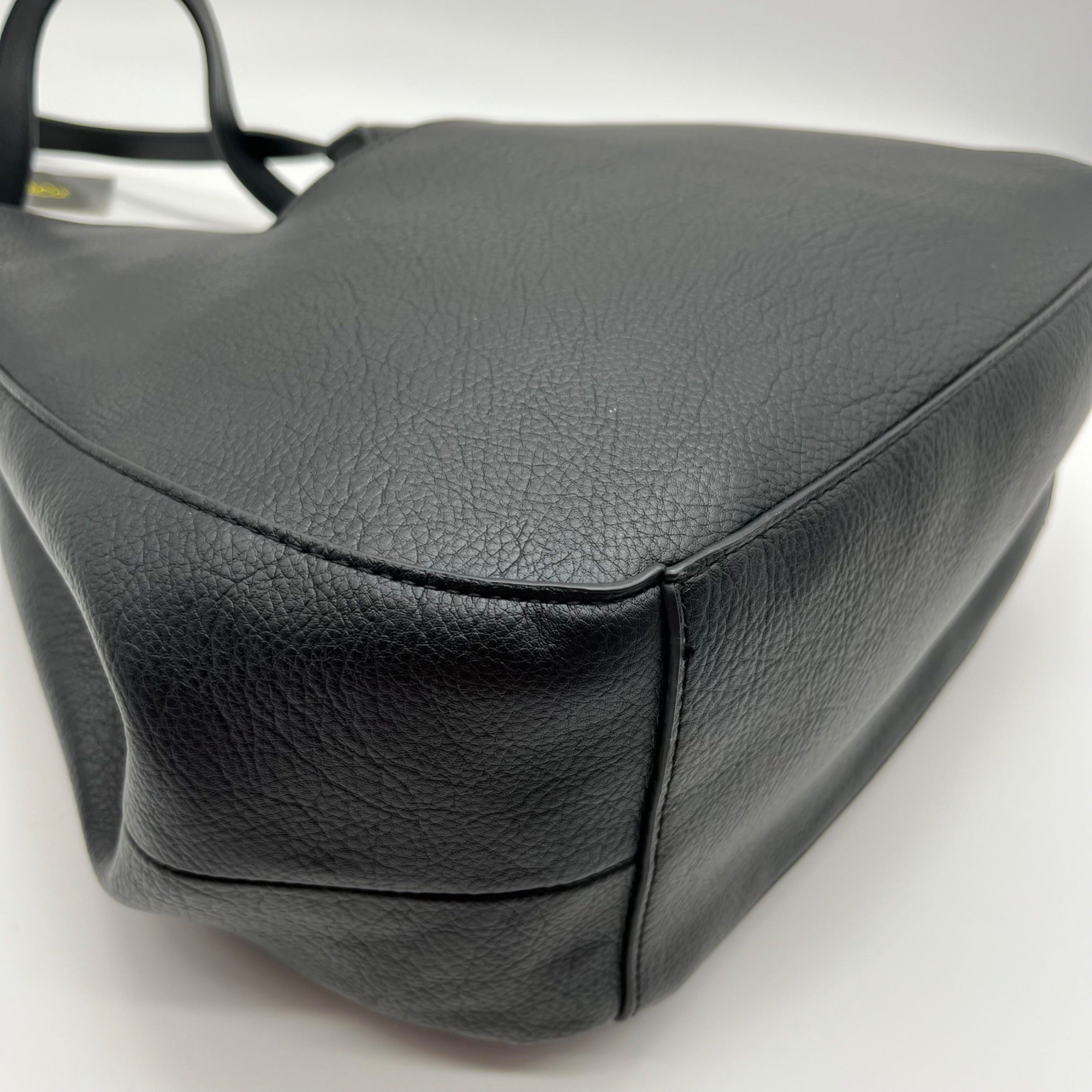Style &amp; Co Black Soft Whipstitch 4-Poster Tote Bag