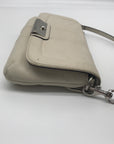 Coach F48988 Kristin Ivory Leather Large Flap Convertible Wristlet