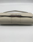 Coach F48988 Kristin Ivory Leather Large Flap Convertible Wristlet