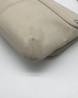 Coach F48988 Kristin Ivory Leather Large Flap Convertible Wristlet