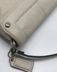 Coach F48988 Kristin Ivory Leather Large Flap Convertible Wristlet