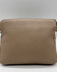Mancini Brown Leather Crossbody Bag