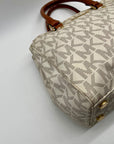 Michael Kors Cream Canvas Satchel