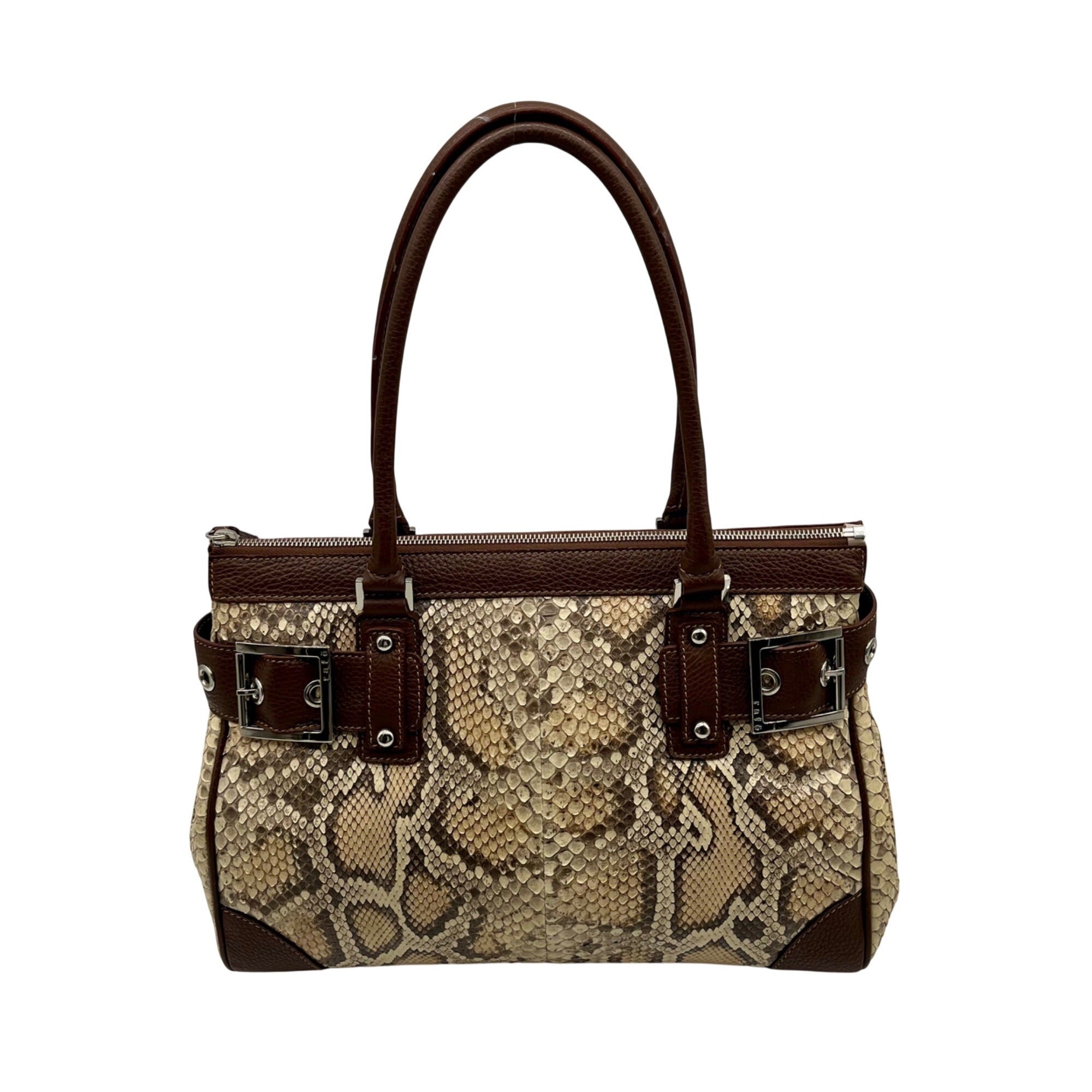 Rafe Totengco Snake-Embossed Satchel