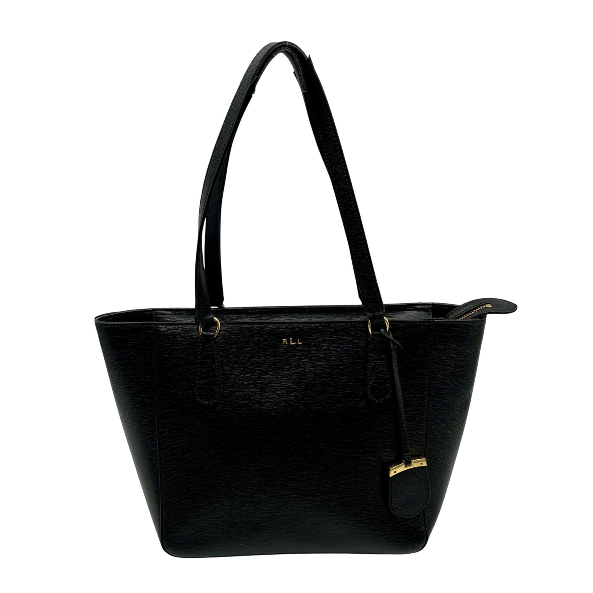 Ralph Lauren Black Leather Satchel Bag