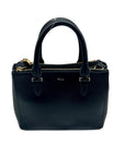 Ralph Lauren Black Saffiano Leather Reversible Crossbody