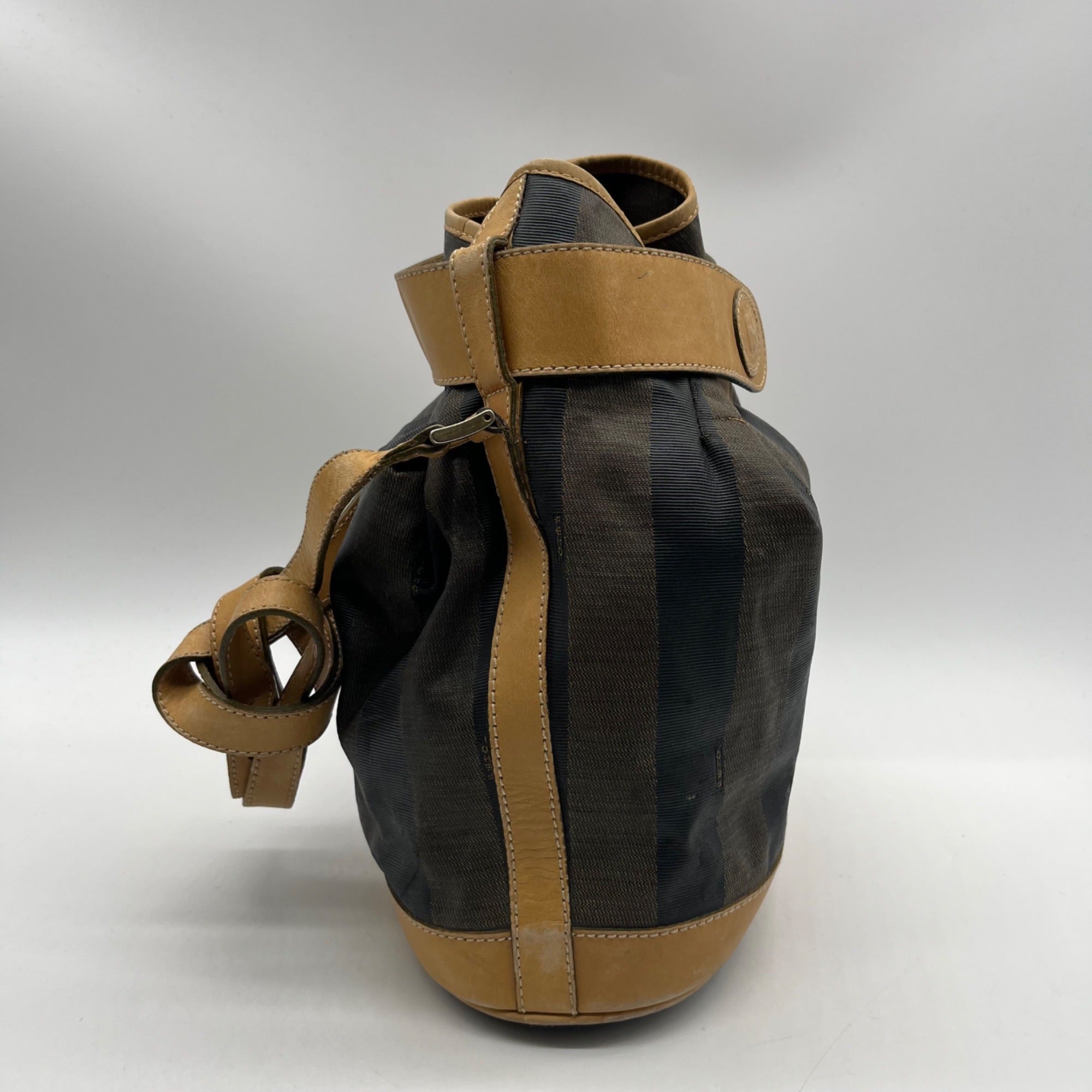 Vintage Fendi Pequin Bucket Bag