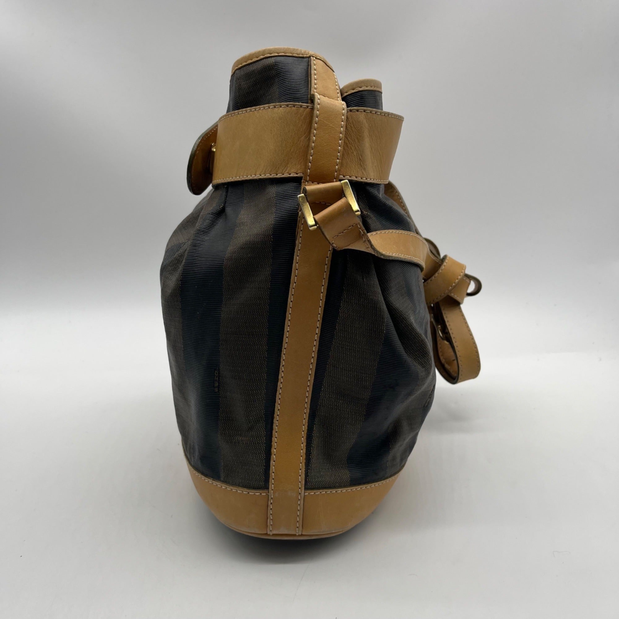 Vintage Fendi Pequin Bucket Bag