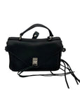 Rebecca Minkoff Black Pebbled Leather Messenger Crossbody Bag