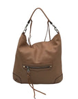 Rebecca Minkoff Tan Pebbled Leather Slim Regan Hobo Bag 