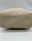 MMs Brands Beige Faux Leather Shoulder Bag