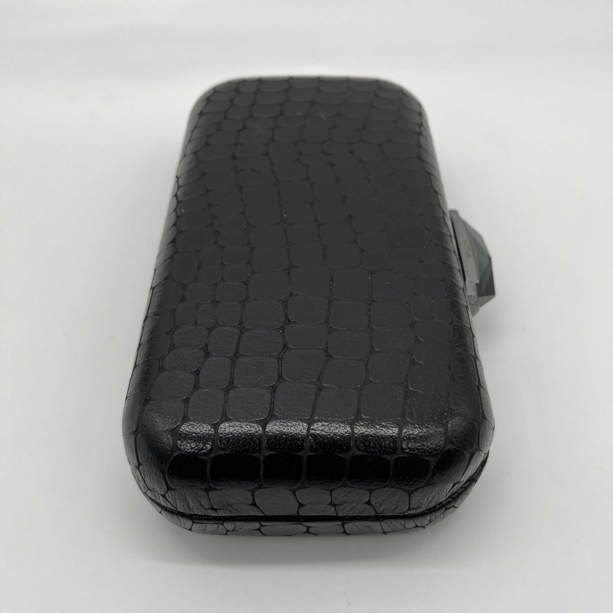Kotur Black Snake Embossed Clutch