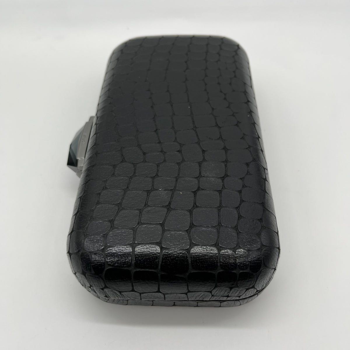 Kotur Black Snake Embossed Clutch
