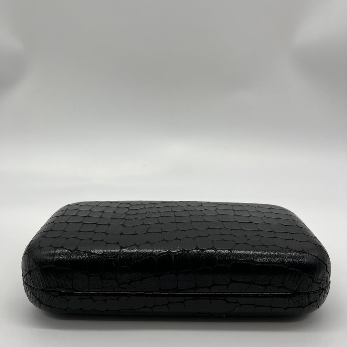 Kotur Black Snake Embossed Clutch