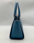 Michael Kors Blue Saffiano Leather Selma Crossbody Satchel