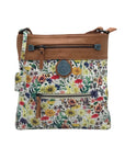 Rieker Floral and Tan Crossbody Bag