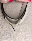 Michael Kors Light Pink Pebbled Leather Winston Top Zip Pocket Tote