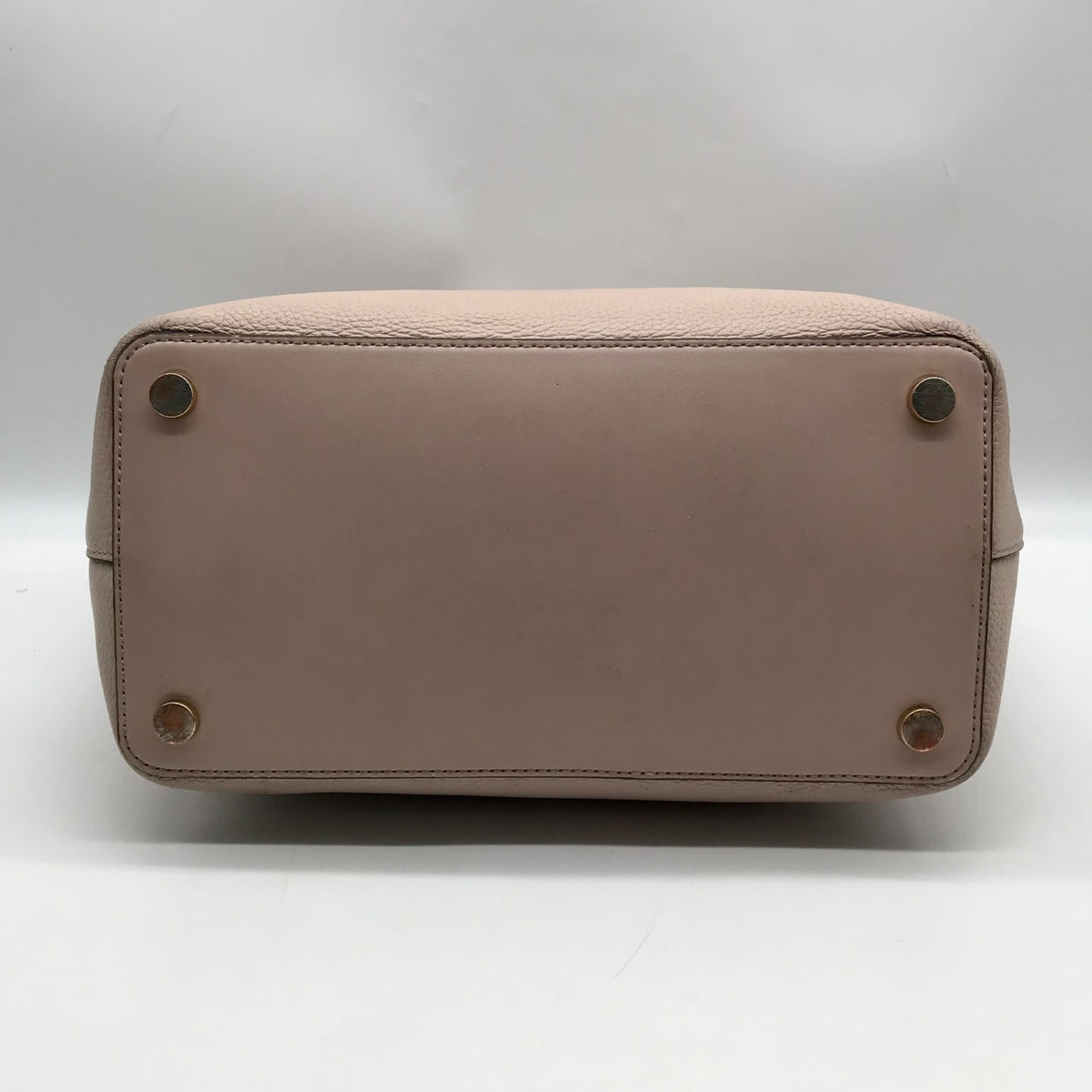 Michael Kors Light Pink Pebbled Leather Winston Top Zip Pocket Tote