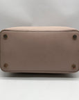 Michael Kors Light Pink Pebbled Leather Winston Top Zip Pocket Tote