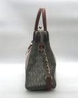 Michael Kors Brown & Vanilla Hamilton Large Tote