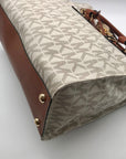 Michael Kors Brown & Vanilla Hamilton Large Tote