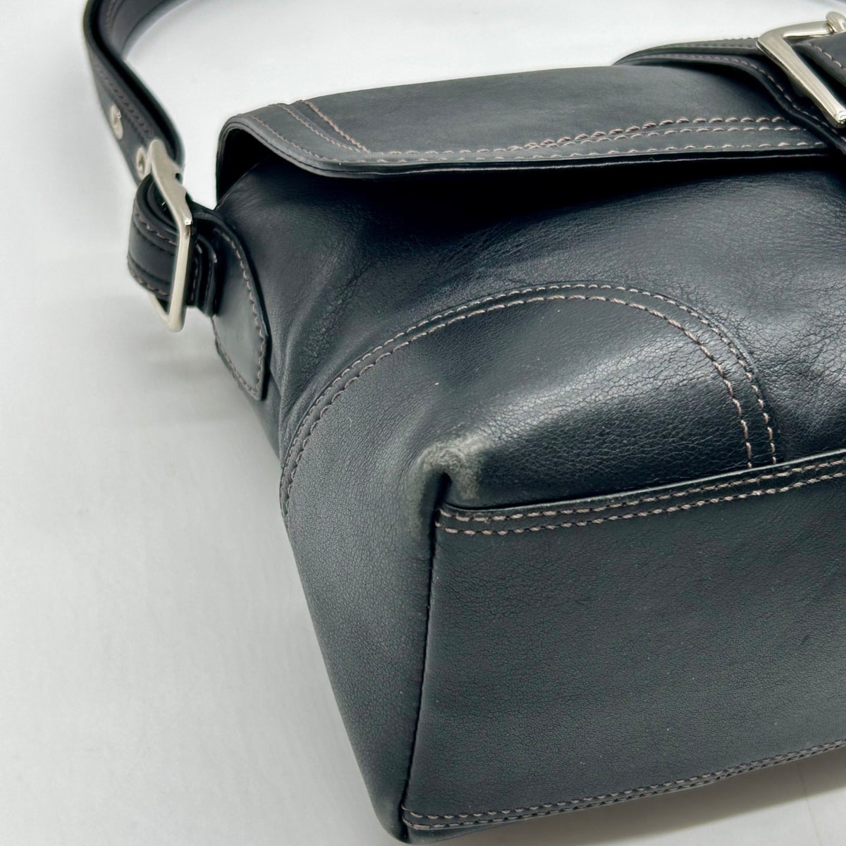 Coach Black Vintage Hampton Flap Bag F11196