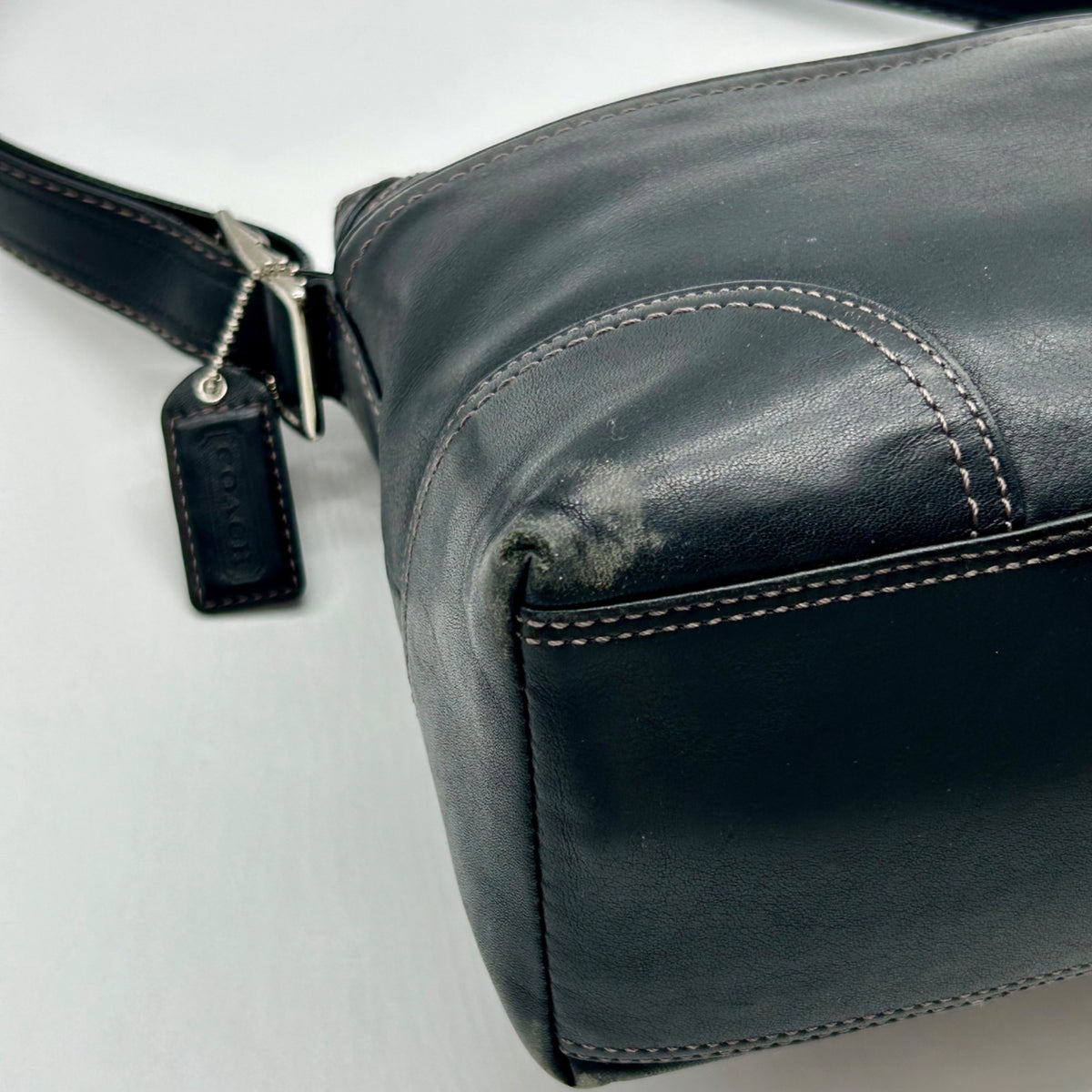 Coach Black Vintage Hampton Flap Bag F11196