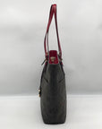 Michael Kors Brown Monogram Coated Canvas Jet Set Shoulder Bag
