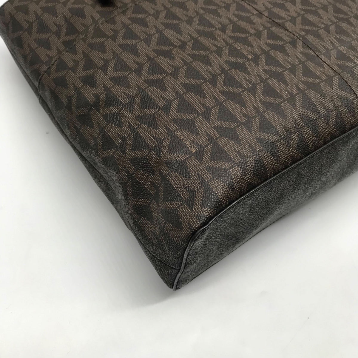 Michael Kors Brown Monogram Coated Canvas Jet Set Shoulder Bag