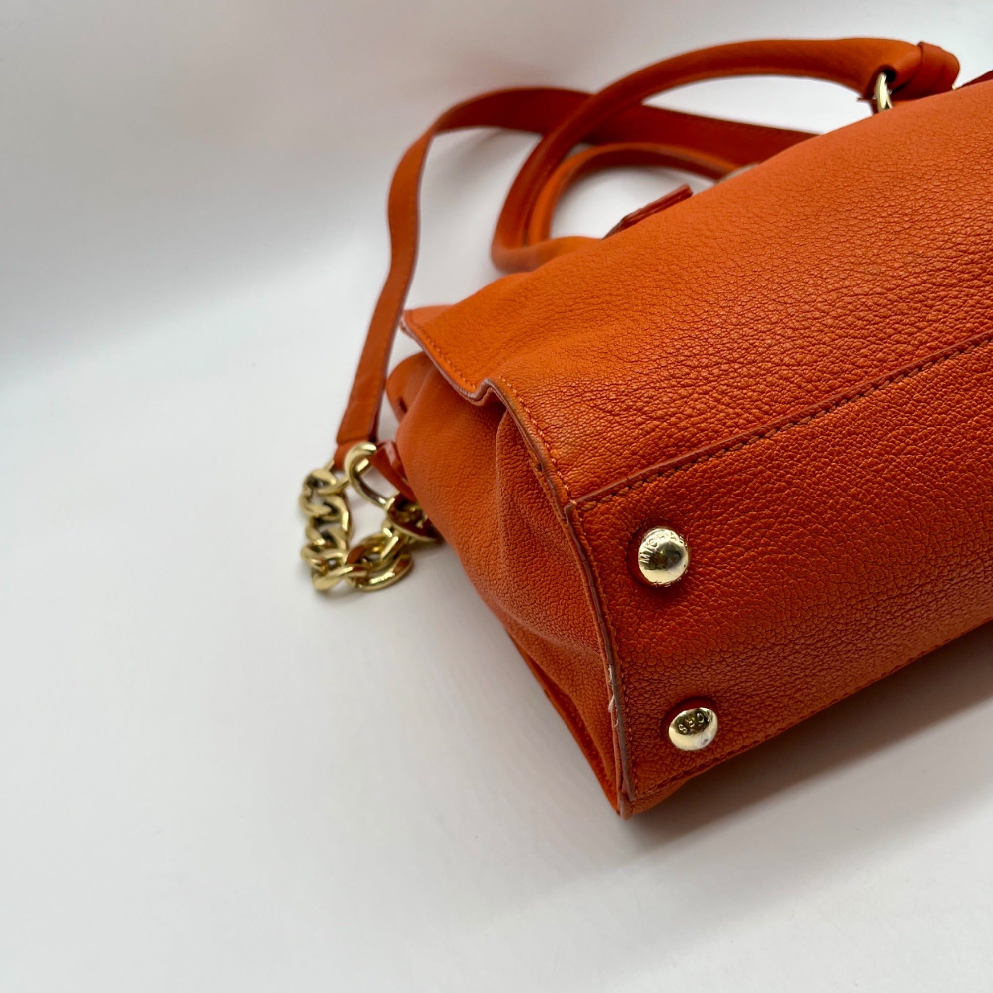 Michael Kors Orange Hamilton Shoulder Bag