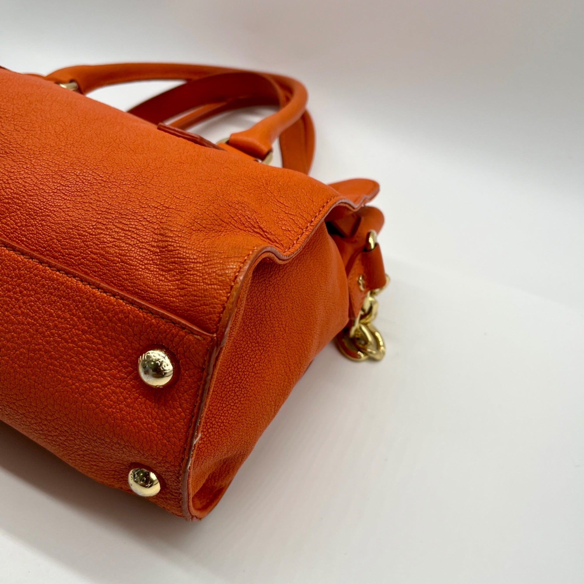 Michael Kors Orange Hamilton Shoulder Bag