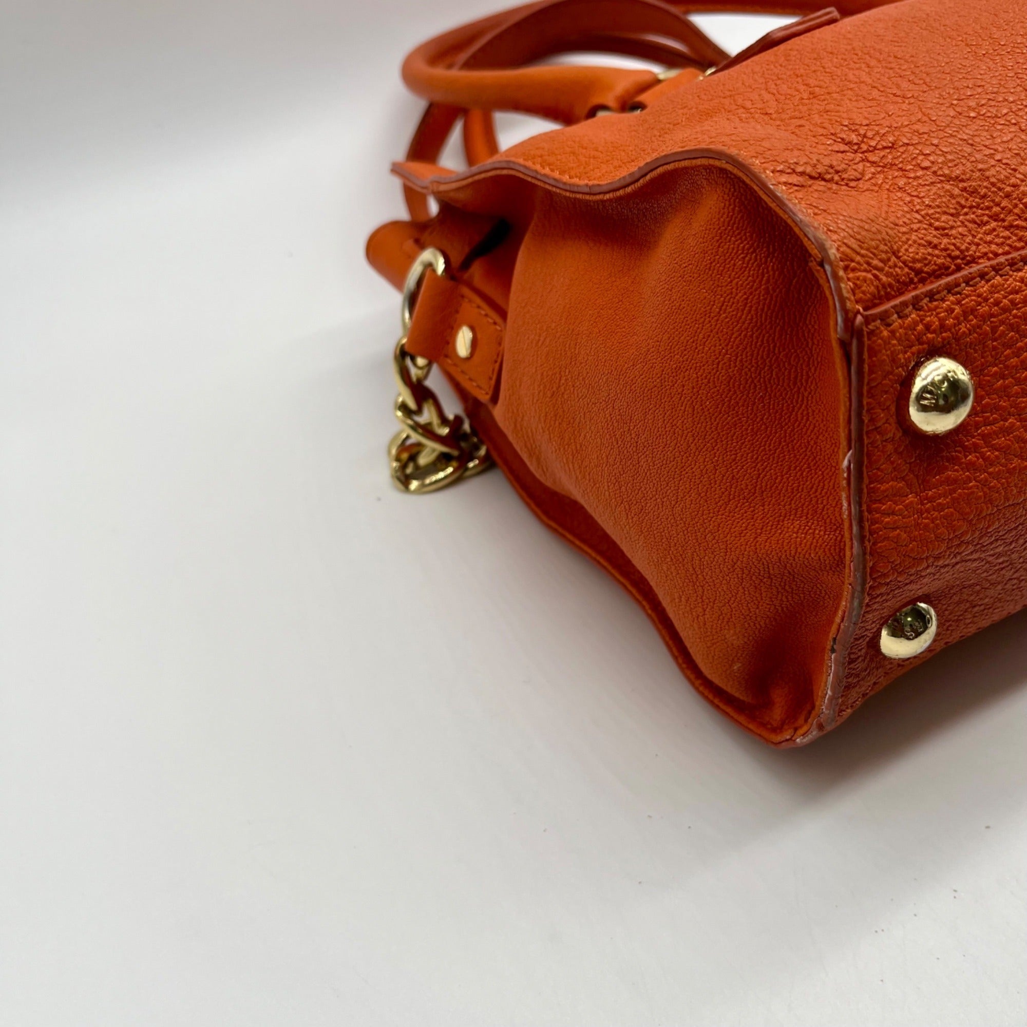 Michael Kors Orange Hamilton Shoulder Bag