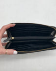 Michael Kors Tan And Black Monogram Canvas Wallet