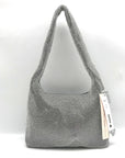 Aqua Maeve Reilly Silver Crystal Shoulder Bag