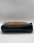 Black & Tan Patent Finish Pouch