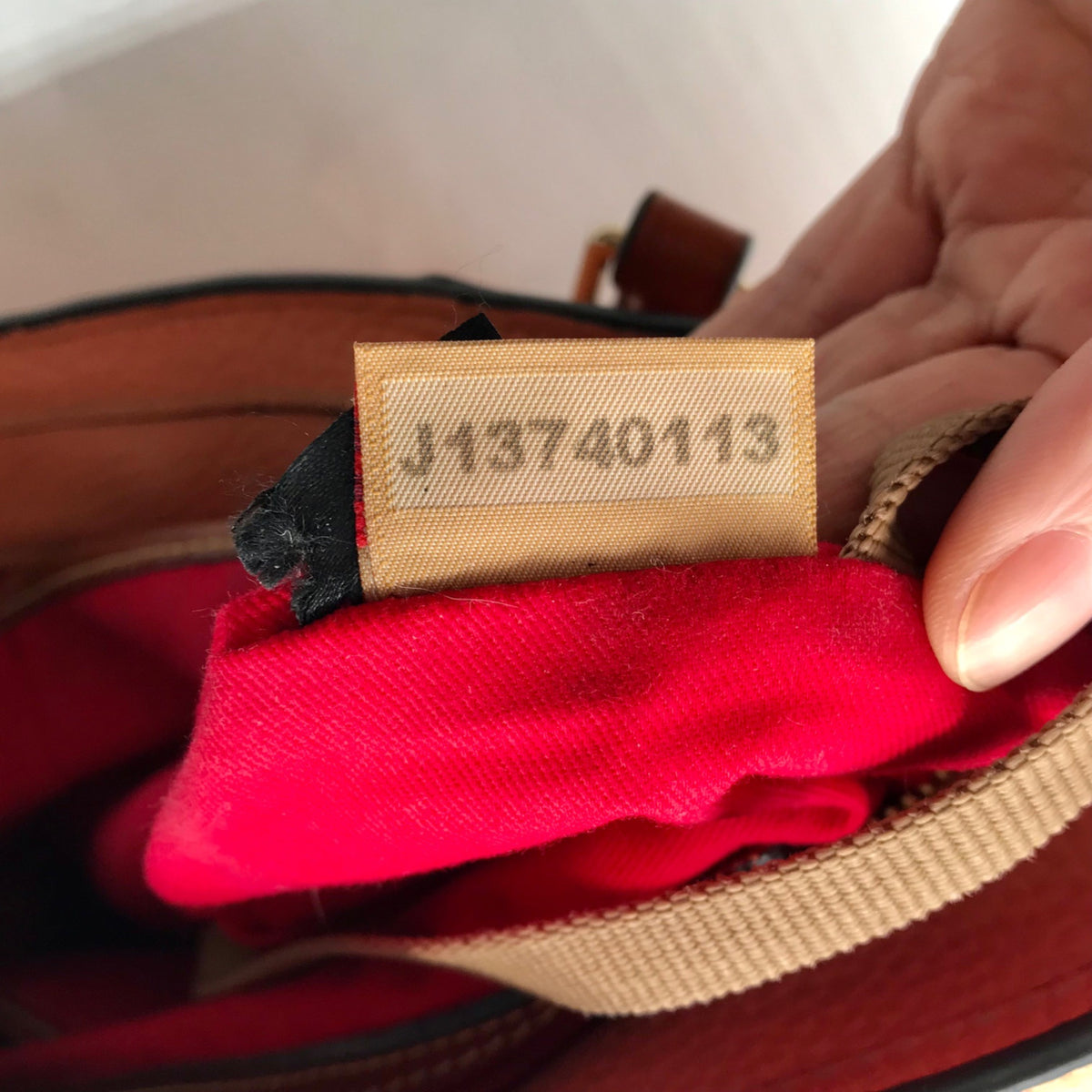 Dooney &amp; Bourke Pale Orange Pebbled Leather Tote Bag