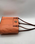 Dooney & Bourke Pale Orange Pebbled Leather Tote Bag