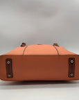 Dooney & Bourke Pale Orange Pebbled Leather Tote Bag