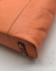 Dooney & Bourke Pale Orange Pebbled Leather Tote Bag