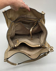 Michael Kors Gold Studded Newbury Medium Chain Shoulder Bag