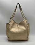 Michael Kors Gold Studded Newbury Medium Chain Shoulder Bag