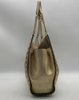Michael Kors Gold Studded Newbury Medium Chain Shoulder Bag