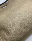 Michael Kors Gold Studded Newbury Medium Chain Shoulder Bag