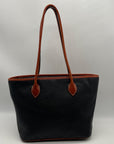 Dooney & Bourke Blue Leather Tote Bag