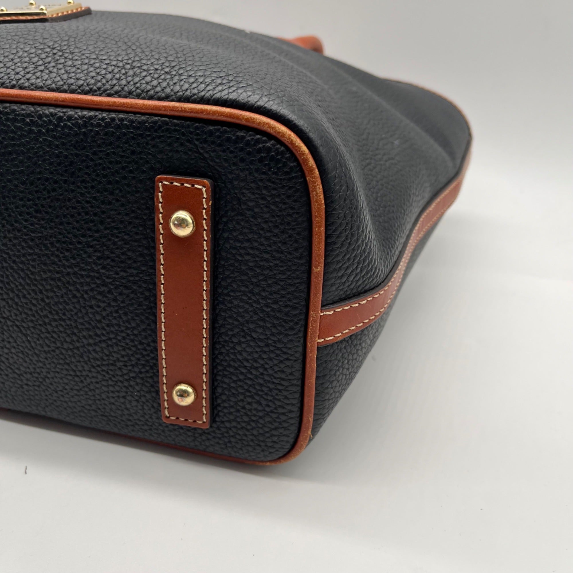 Dooney &amp; Bourke Blue Leather Tote Bag